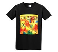 Llbang Steve Winwood Talking Back To The Night Unisex 100% Cotton Short-Sleeve T-Shirts Black L