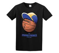 Llbang The Fresh Prince of Bel Air Movie Poster Boy Transparent Unisex 100% Cotton Short-Sleeve T-Shirts Black XXL