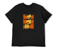 Llbang The Good The Bad TH Ugly Men Print Funny Cotton Soft T-Shirt Black L