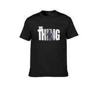 Llbang The Thing John Carpenter Retro Horror Movie Unisex 100% Cotton Short-Sleeve T-Shirts Black S
