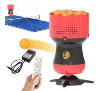 LLBMmm Macchina automatica per palline da ping pong (90 riserve di palline), macchina da ping pong portatile, controllo senza fili, serbatoio di stoccaggio della palla rimovibile, trapani