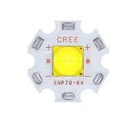 LLBOGRGGN 1pcs CREE 18W 30W Flashlight Lamp Beads XHP50.2 XHP70.2 LED Diodes DC6V DC12V Generation White 6500K 20mm Copper PCB DIY(30W 12V XHP70.2)