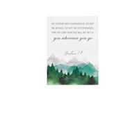 LLBOGRGGN Christian Canvas Art for Home - Be Strong and Courageous Print with Joshua 1:9, Bible Verse Wall Decor & Encouragement Gift (Unframed,08x12inch(20x30cm))