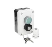 LLBOGRGGN Interruttore a pulsante cablato in ABS con chiavi for involucri di apertura automatica del cancello for uso interno ed esterno