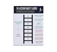 LLBOGRGGN Leadership Mindset Metal Sign Motivational Accountability Chart Personal Growth Steps Office Corporate Wall Decor Art 8 X 12 in