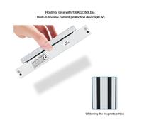 LLBOGRGGN Serratura elettromagnetica da 60 kg, serratura magnetica DC12V, forza di tenuta di 132 libbre, serrature elettroniche for porte singole