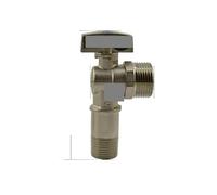LLBOGRGGN Valvola a sfera angolare maschio da 1/2" con foro a gomito da 3/4" e diametro del foro di 9,5 mm for gasolio e acqua