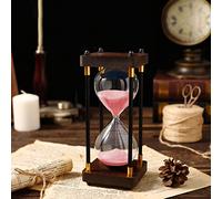LLCC Clessidra 60 Minuti Orologio a orologeria a Clessidra L'orologio della Sabbia di Cristallo Clessidra dell'orologio Mette in Mostra la Decorazione di Vetro per spazzolini in Aula Kitchen Office