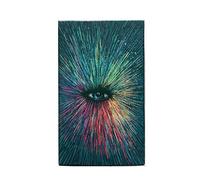 LLCOFFGA Gioco di Carte dei Tarocchi Prisma Visions Gioco di Tarocchi per Il Destino degli Adulti Carta di Divinazione con Bordo Placcato Argento Classico per Le Feste Domestiche