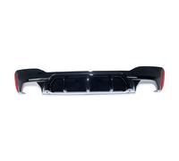 LLCTOOLS Diffusore Scarico Posteriore BMW G30 G31 M-Paket 2-Tubi Lucido Nero