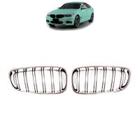LLCTOOLS Griglia Anteriore Kühlergrill Nero Cromata Doppio Steg ABS per BMW 3er