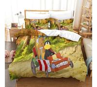 LLEERCFTY 3D Con Stampa Di Der Kleine Rabe Socke Biancheria Da Letto 3 Pezzi Copripiumino Morbida Microfibra Per Ragazzi E Ragazze,coppie,camera Da Letto,decorazione Double(200x200cm)