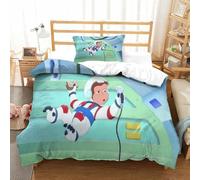 LLEERCFTY Stampa 3D Curious George Biancheria Da Letto 3 Pezzi Copripiumino Con Chiusura A Cerniera Per Ragazzi E Ragazze,coppie,camera Da Letto,decorazione Single（135x200cm）