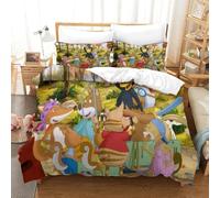 LLEERCFTY Stampa 3D Der Kleine Rabe Socke Biancheria Da Letto 3 Pezzi Copripiumino E Federa Coordinata Per Ragazzi E Ragazze,coppie,camera Da Letto,decorazione Single(140x200cm)