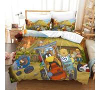 LLEERCFTY Stampa 3D Der Kleine Rabe Socke Biancheria Da Letto 3 Pezzi Set Copripiumino E Federa Coordinata Per Ragazzi E Ragazze,coppie,camera Da Letto,decorazione Super King(260x220cm)
