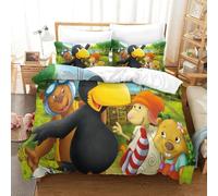 LLEERCFTY Stampa 3D Der Kleine Rabe Socke Set Di Biancheria Da Letto 3 Pezzi Copripiumino E Federa Coordinata Per Ragazzi E Ragazze,coppie,camera Da Letto,decorazione Double(200x200cm)