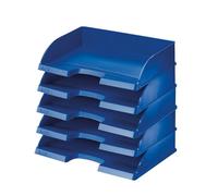 LLeitz 52180035 - Vaschetta portacorrispondenza, formato A4, confezione da 5 pezzi, blu