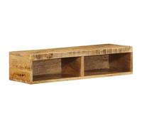 LLEZKBR Armadietti & Stoccaggio-Mobili e Rack - Mobile TV a parete 80x30x19 cm in legno massello grezzo mango
