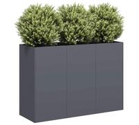 LLEZKBR Casa & Giardino,Prato & Giardino,Giardinaggio,Vasi e fioriere,Fioriera Antracite 120x40x80 cm Acciaio laminato a freddo