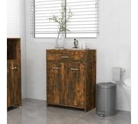 LLEZKBR Set di mobili - Set di mobili da bagno - Mobile da bagno in rovere fumé 60x33x80 cm Legno ingegnerizzato