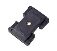 LLHCF 1. Robusto morsetto per telefono con slitta fredda e vite da 1/4 di pollice per dispositivi da 7 pollici, impugnatura antiscivolo, supporto portatile multi-angolo per telefono grande morsetto