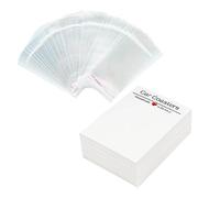 LLHCF 100 Pz Sublimazione Carte Auto con Borse di Stoccaggio Sottobicchieri Display Carte Imballaggio Auto per la Vendita Sottobicchieri Carta Craft Show Forniture Piccole Imprese Imballaggio, Misura