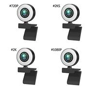 LLHCF 1080P/2K/720P Bellezza Webcam USB Auto Per La Messa A Fuoco Macchina Fotografica Del Computer Libero Drive3 Gear Luce di Riempimento Per Conferenze Streaming Camera Per Videoconferenze Con