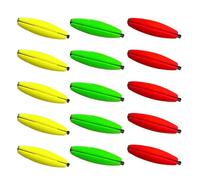 LLHCF 15pcs Peg Float 1.5/2/2.5/3 "Bobine di Schiuma Pesca Tappi Bobine di Pesca Per Bobine di Acqua Salata Galleggiante Bobine Pesca Leggero