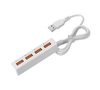 LLHCF 4 Porte USB2.0 Estensione Maschio a Femmina Cavo Adattatore di Alimentazione Convertitore USB2.0 Maschio a USB Femmina Splitter Per Telefono USB Splitter Con Adattatore di Alimentazione