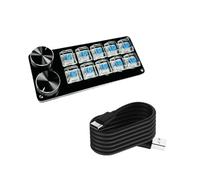 LLHCF 9Key/10Key/12Key/15Key Meccanica Macro Tastiera Con Personalizza Manopola Hot Swappable Interruttori Per Giocatori E Programmatori