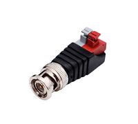 LLHCF Adattatore connettore maschio BNC a pressione per montaggio senza attrezzi Connettore BNC ad alte prestazioni per facili terminazioni dei cavi Press-fit