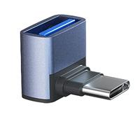 LLHCF Adattatore convertitore da 10 Gbps maschio a femmina tipo C a USB3.0 convertitore di sincronizzazione dati adattatore di estensione per computer portatili ad angolo retto adattatore di