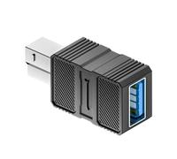 LLHCF Adattatore per stampante USB3.0 Porta quadrata USB B Maschio A/Tipo C Convertitore di estensione del connettore Per Hard Disk Computer Portatile A A B Converter