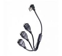 LLHCF Adattatore splitter USB per sincronizzazione dati e ricarica, supporta più dispositivi USB 2.0 in aree ristrette Splitter USB Y