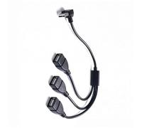 LLHCF Adattatore splitter USB per sincronizzazione dati e ricarica, supporta più dispositivi USB 2.0 in aree ristrette Splitter USB Y