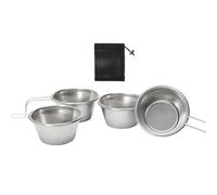LLHCF All'aperto Tazza in acciaio inox Campeggio Essenziale Portatile Design Gancio Maniglia per Backpacking Viaggio di Cucina Tazza di Bevanda In Acciaio Inox