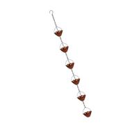 LLHCF Artistic Rain Collection Chain Con Metal Flower Cups Easy Grondaie Conversione Rilassante Uditivo Giardino Regalo Impermeabile Catena Pioggia Per Il Drenaggio Del Tetto