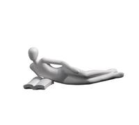 LLHCF Astratto Pensiero Signora Statua Lettura Donne Moderna Resine Estetiche Figurine Scultura Per Libreria E Scrivania Decori Libreria Accento
