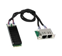 LLHCF B+M Keys Due Gigabit Card Multiple OS Plugs Play Installazione per prestazioni di rete stabili Controller Ethernet a bassa latenza