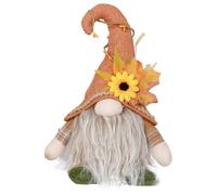 LLHCF Bent Cap Renna Statua Poliestere Misto Animali domestici Desktop Ornamento Bent Hat Rudolph Figurine