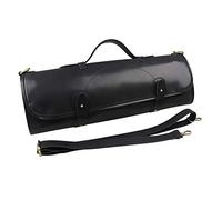 LLHCF Borsa da cucina in tela nera con 10 coltelli con cerniera per supporto portatile Chef