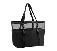 LLHCF Borsa da nuoto versatile con tasche multiple e scomparti con fondo con cerniera per spiaggia e piscina, borsa essenziale di grande capacità