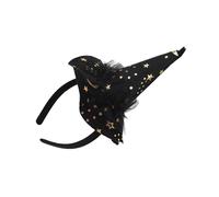 LLHCF Cappellini da strega con ragnatela per adulti, cappello da mago di Halloween, cerchio, per feste, cloche, cappello da gioco di ruolo