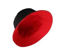 LLHCF Cappello alla pescatora reversibile per coppie, design semplice, traspirante, per il tempo libero, occasioni e viaggi, spiaggia, coppia alla moda, Rosso, Taglia unica