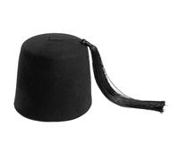 LLHCF Cappello di feltro per costume da adulto folcloristico Fez Fez Orientals Tarboosh Tarboush con nappe cappello di lana di feltro