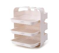 LLHCF Cassetti da cucina a parete Scaffale portatile Vassoio da portata multistrato sovrapposto scolapiatti