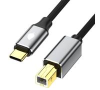 LLHCF Cavo di tipo C da USB C a USB B stampante ad alta velocità cavo di trasferimento dati per computer e strumenti musicali stampante dati