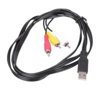 LLHCF Cavo video da USB a 3RCA maschio / femmina a 3RCA maschio cavo splitter per HDTV, PC, dispositivi HDTV