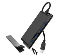 LLHCF Centro versione USB montabile con 4 porti Rapid 5Gbps trasferimento dati esteso cavo 1 m per periferiche di computer Keyset Typesetter vite fissa porta USB contraffattore