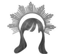 LLHCF Cerchietto per capelli a forma di aureola, per cosplay, da donna, per festival, feste, spettacoli per bambini, accessori per capelli